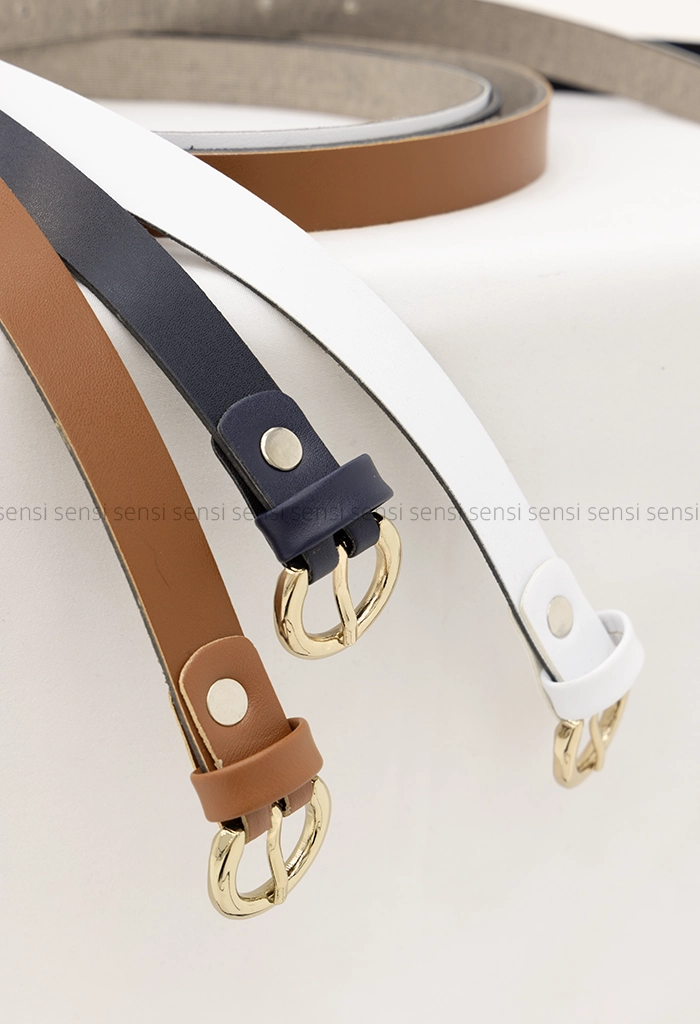 کمربند چرم باریک دو سانت کد1005427